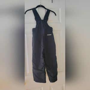 ❄️ Columbia Kids Black Insulated Snowbib Size 4 / 5 Boys or Girls